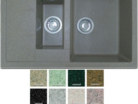Кухонная мойка GranFest Quadro GF-Q775KL