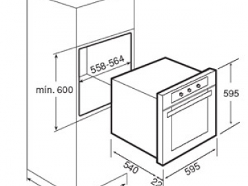 Духовой шкаф газовый FGA 820